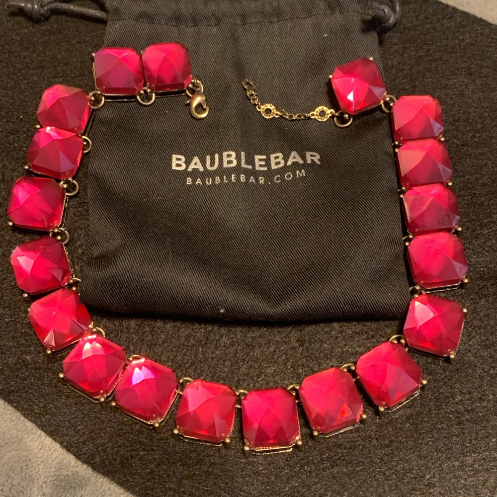 Bauble bar pink necklace